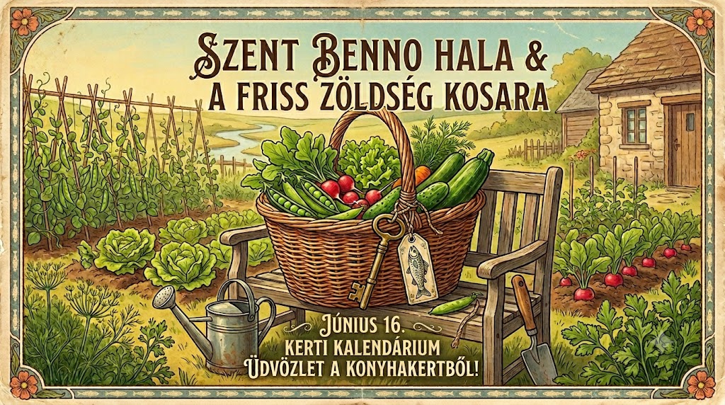 Június 16.: Szent Benno hala és a friss zöldség első nyári kosara