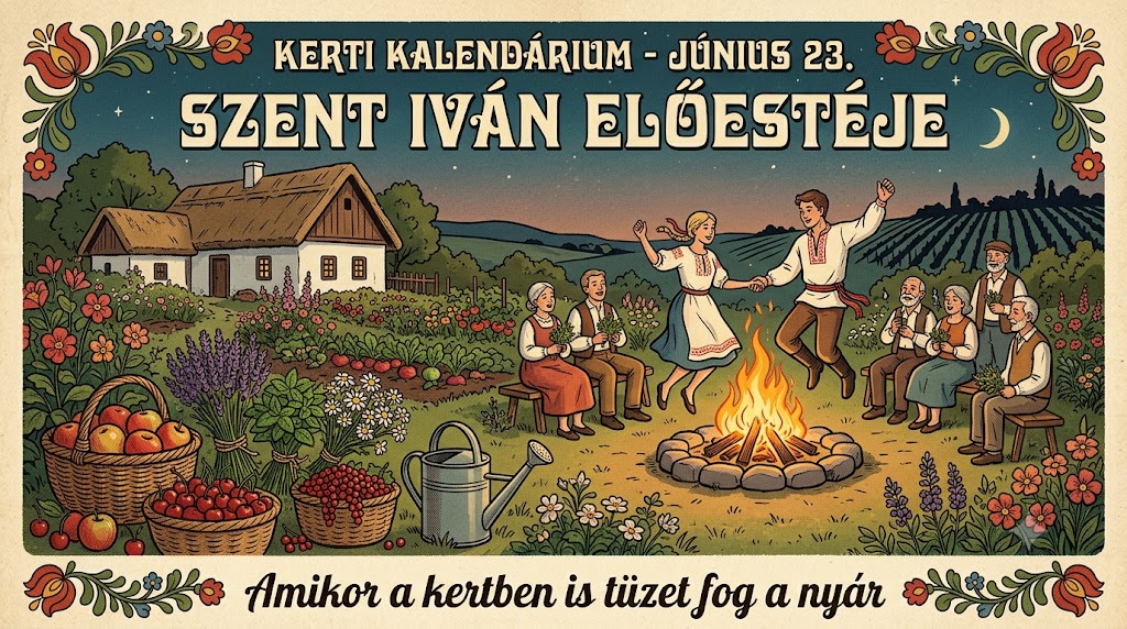 Június 23. Szent Iván előestéje, amikor a kertben is tüzet fog a nyár