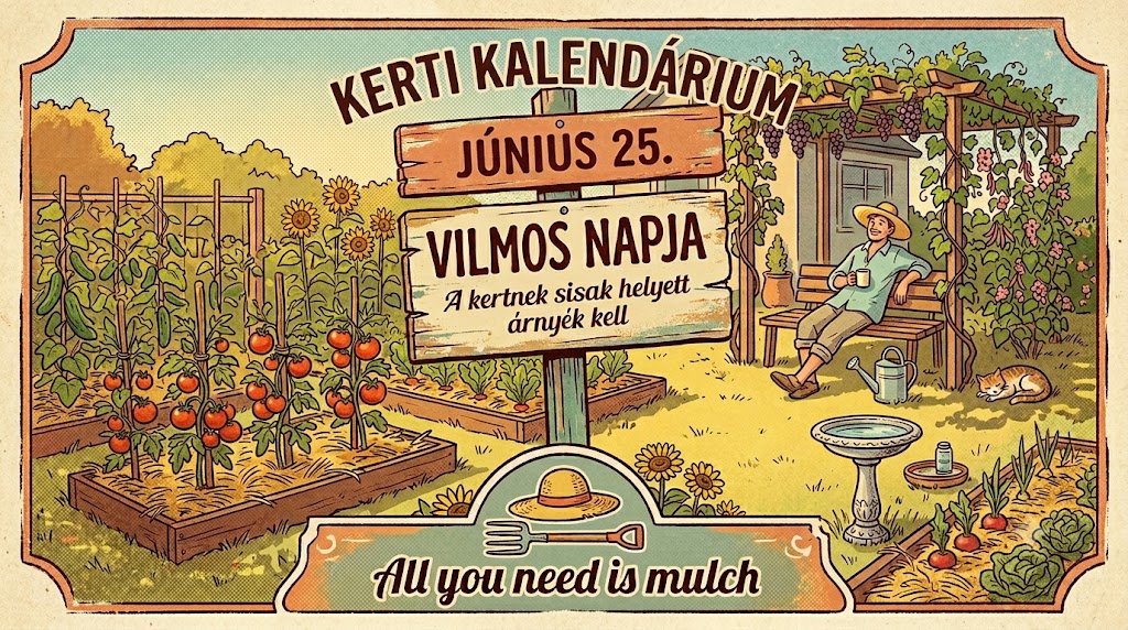 Június 25. Vilmos napja, amikor a kertnek sisak helyett árnyék kell