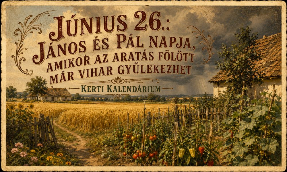 Június 26. János és Pál napja, amikor az aratás fölött már vihar gyülekezhet