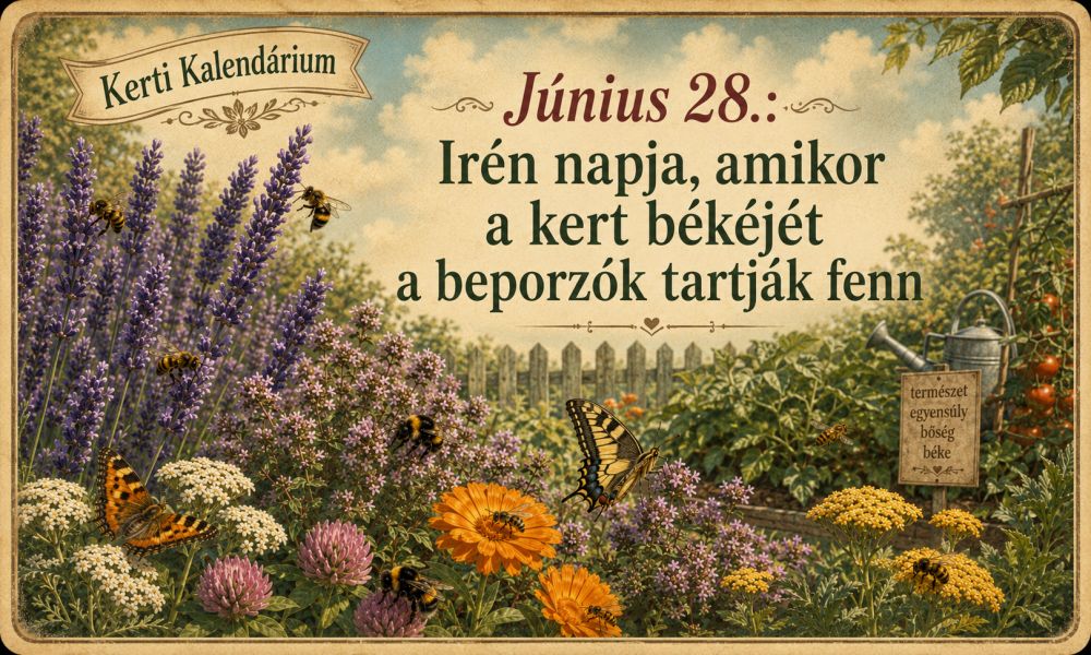 Június 28. Irén napja, amikor a kert békéjét a beporzók tartják fenn