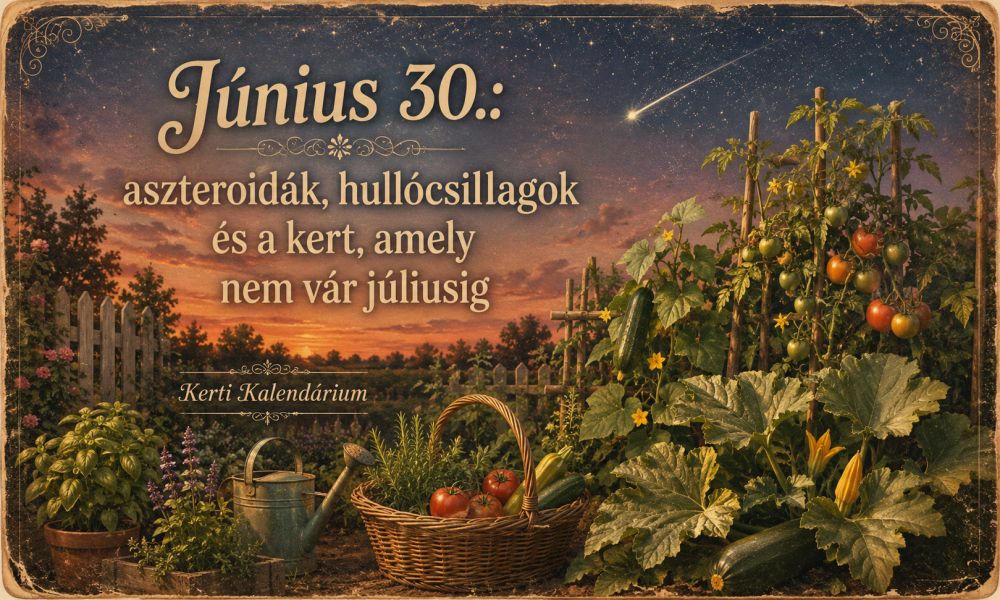 Június 30. Aszteroidák, hullócsillagok és a kert, amely nem vár júliusig