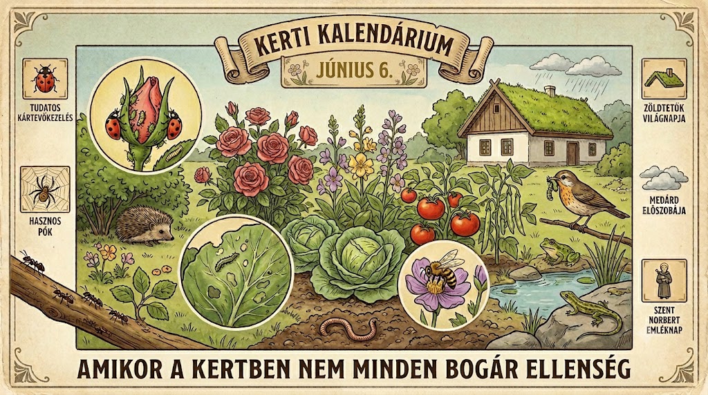 Június 6. Amikor a kertben nem minden bogár ellenség
