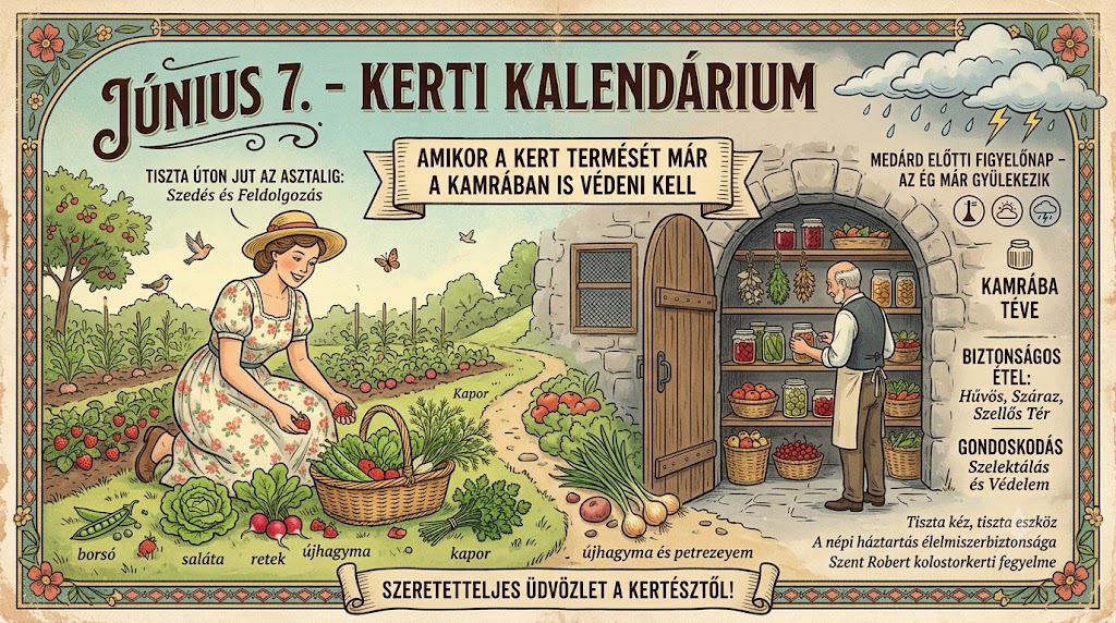 Június 7.: Amikor a kert termését már a kamrában is védeni kell