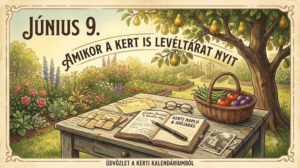 Június 9. Medárd másnapja, amikor a kert is levéltárat nyit