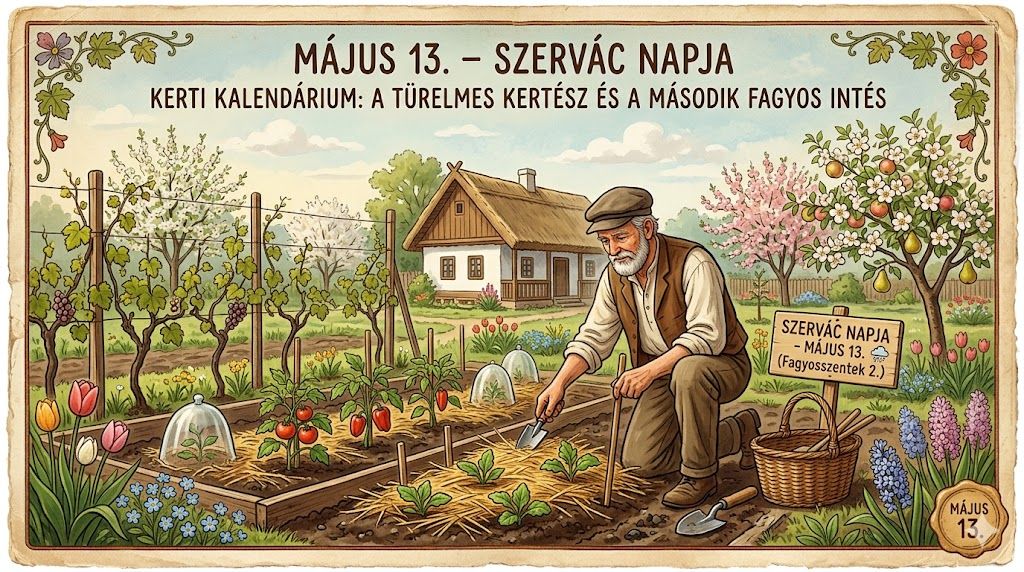 Május 13. Szervác, a második fagyos intés és a türelmes kertész napja