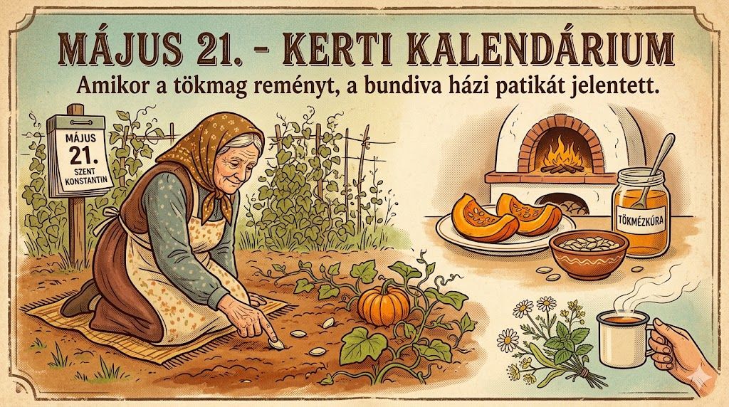 Május 21. Amikor a tökmag még reményt, a bundiva pedig házi patikát jelentett