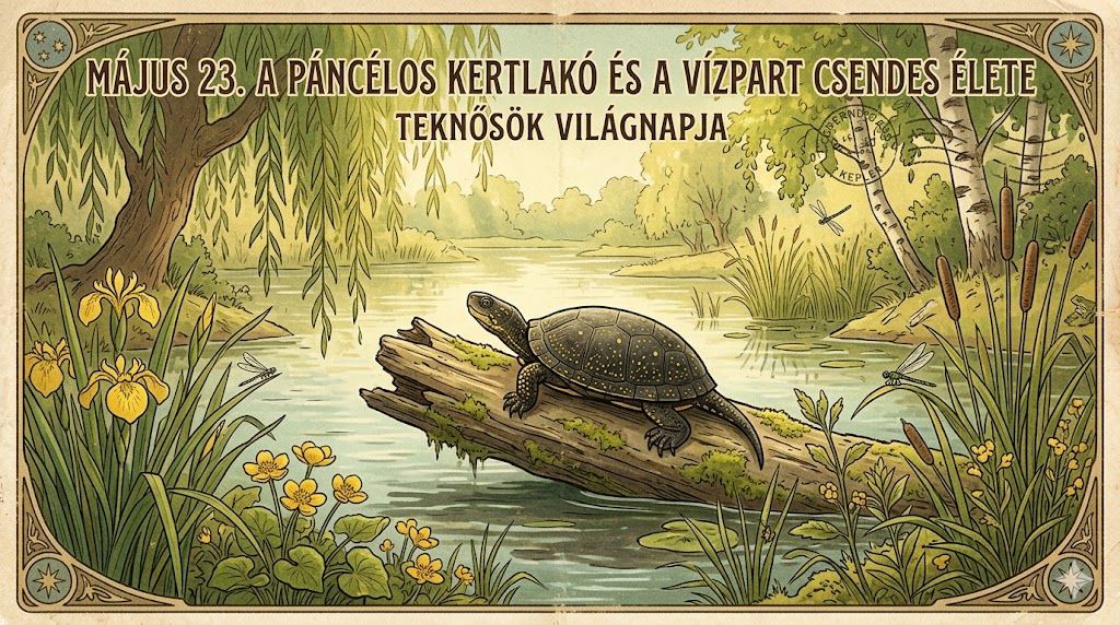 Május 23. A páncélos kertlakó és a vízpart csendes élete