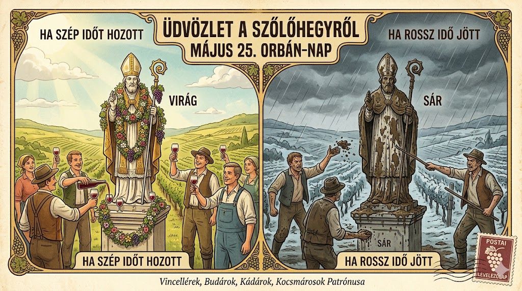 Május 25. Virágot vagy sarat kapott Orbán a szőlőhegyen