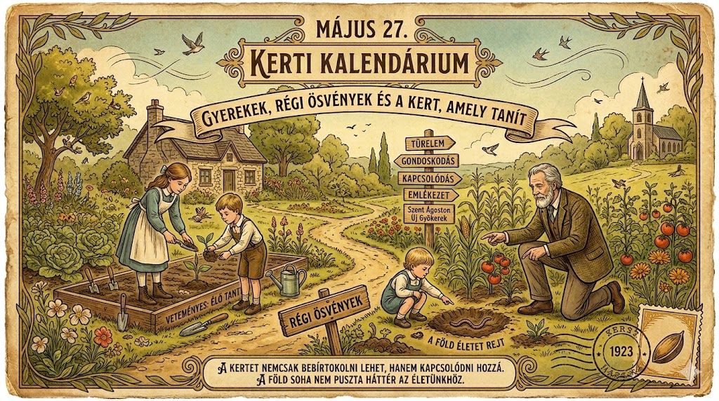 Május 27. Gyerekek, régi ösvények és a kert, amely tanít