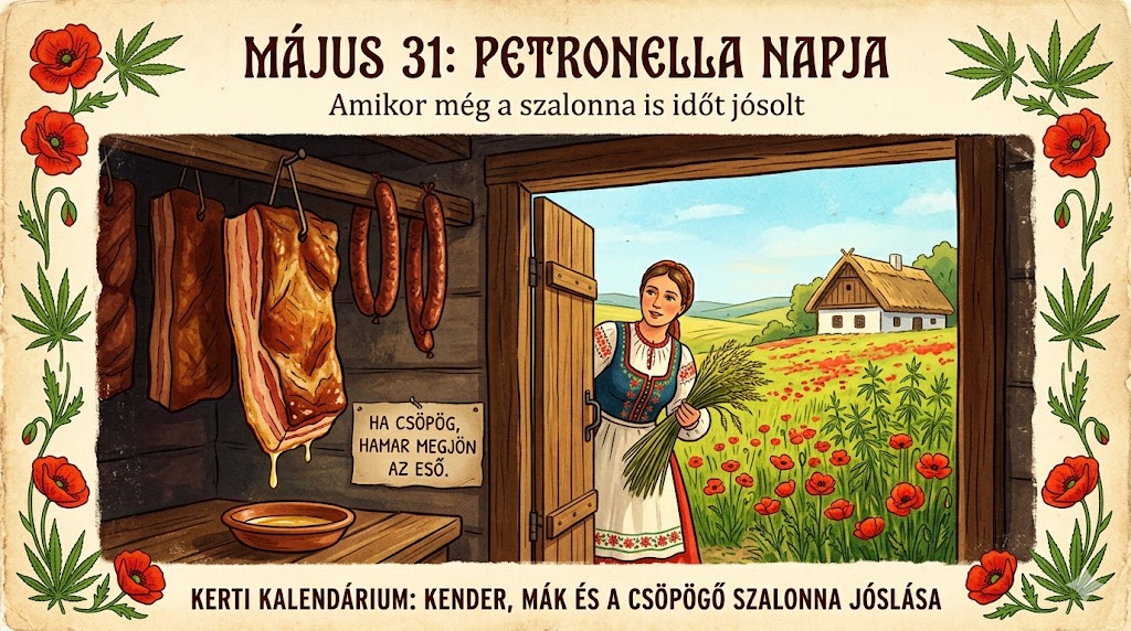 Május 31. Petronella napja, amikor még a szalonna is időt jósolt