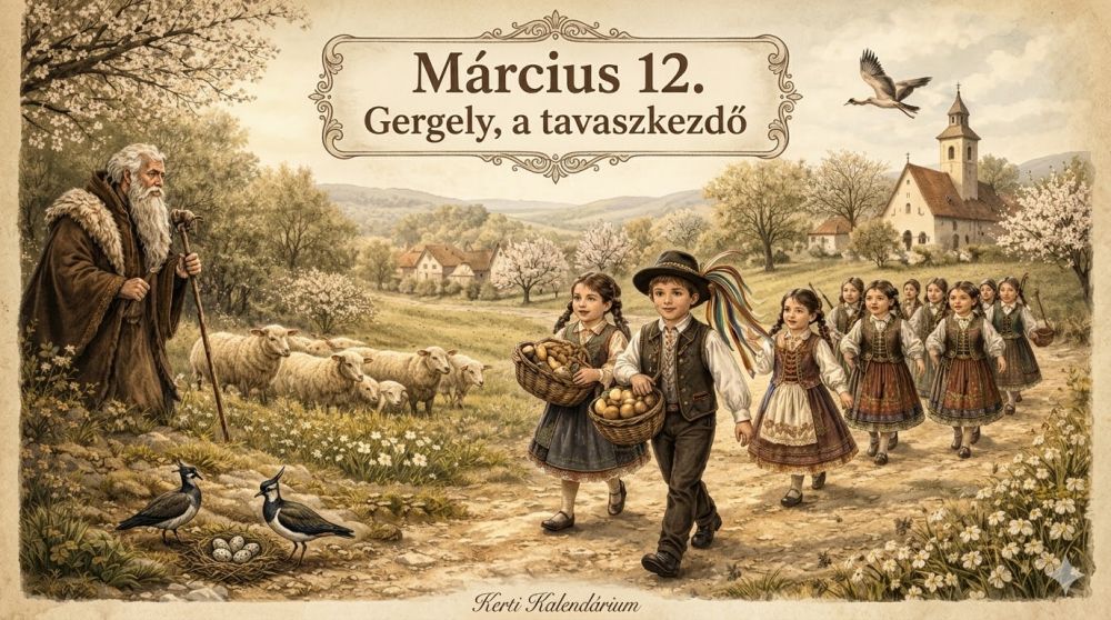 Március 12. Gergely, a tavaszkezdő