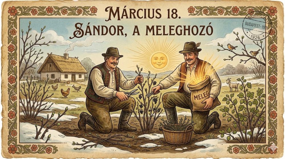 Március 18. – Sándor, a meleghozó