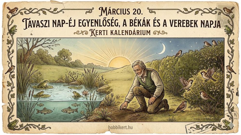 Március 20. Tavaszi nap-éj egyenlőség, a békák és a verebek napja