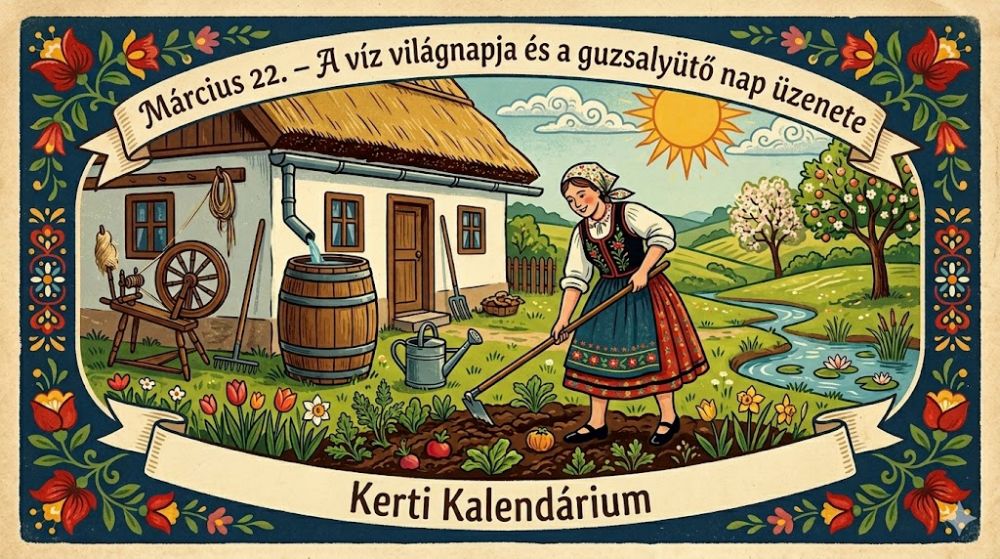 Március 22. A víz világnapja és a guzsalyütő nap üzenete