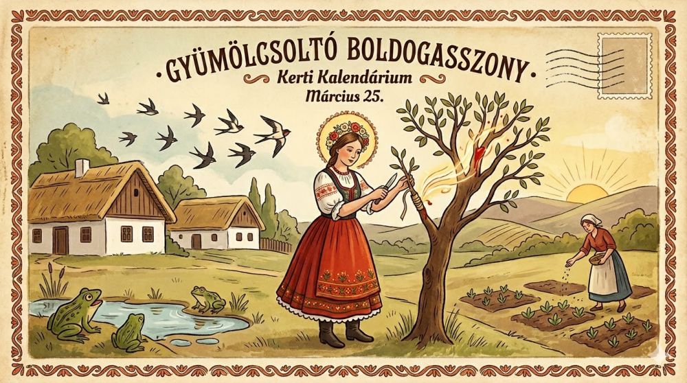 Március 25. Gyümölcsoltó Boldogasszony, az oltás és a fecskehívogatás napja