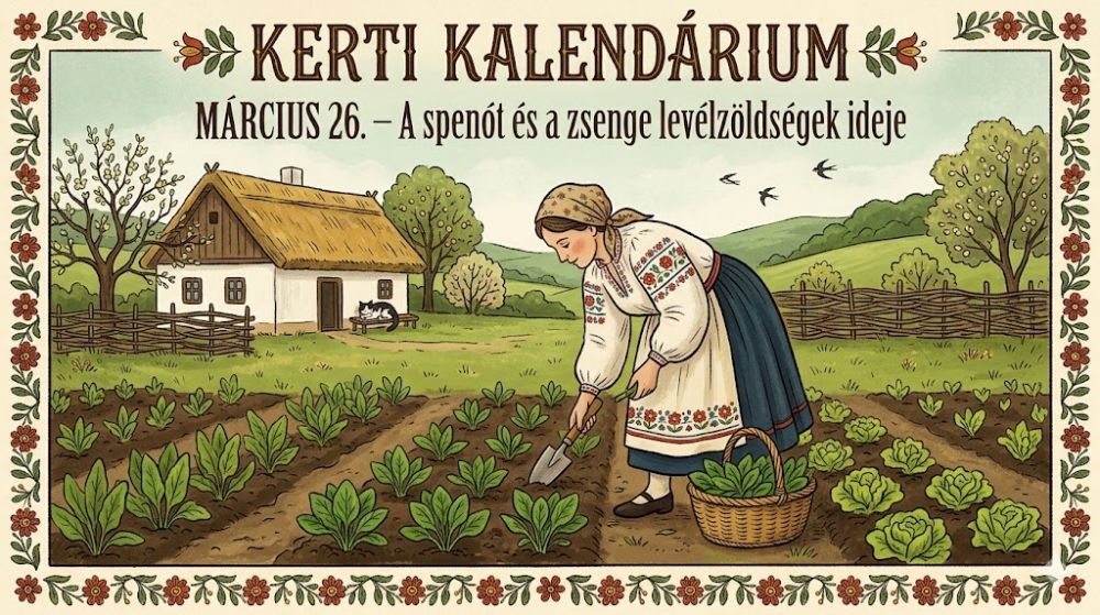 Március 26. A spenót és a zsenge levélzöldségek ideje