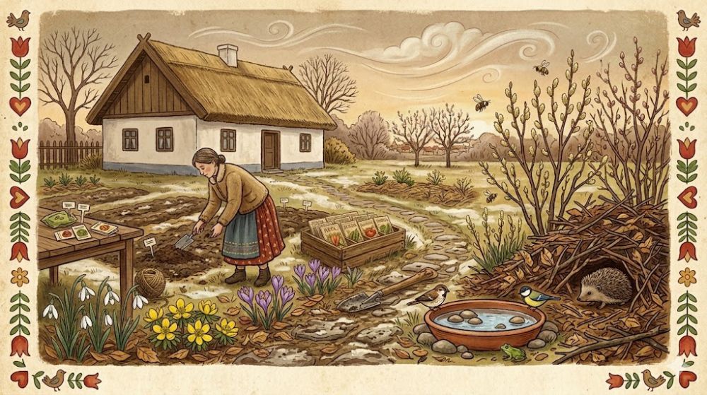 Március 3. – Hóvirág, böjti szél, avarsarok: ma lesz a kertből élőhely