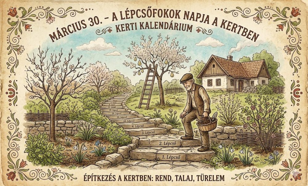 Március 30. A lépcsőfokok napja a kertben