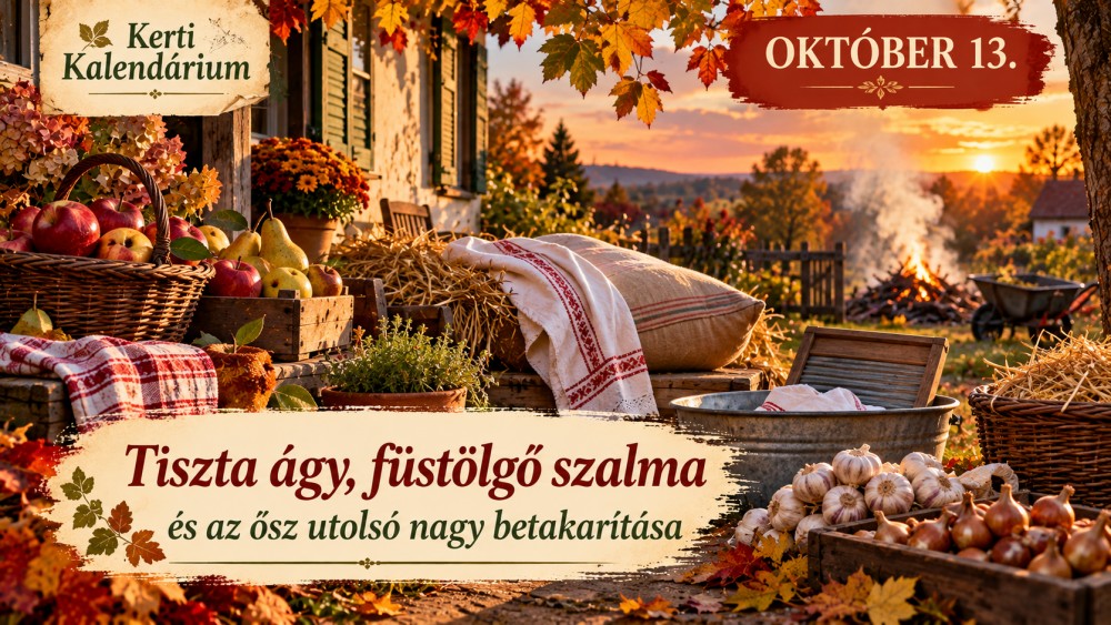 Október 13. Tiszta ágy, füstölgő szalma és az ősz utolsó nagy betakarítása