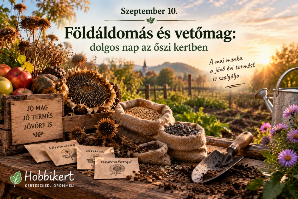 Szeptember 10. Földáldomás és vetőmag: dolgos nap az őszi kertben