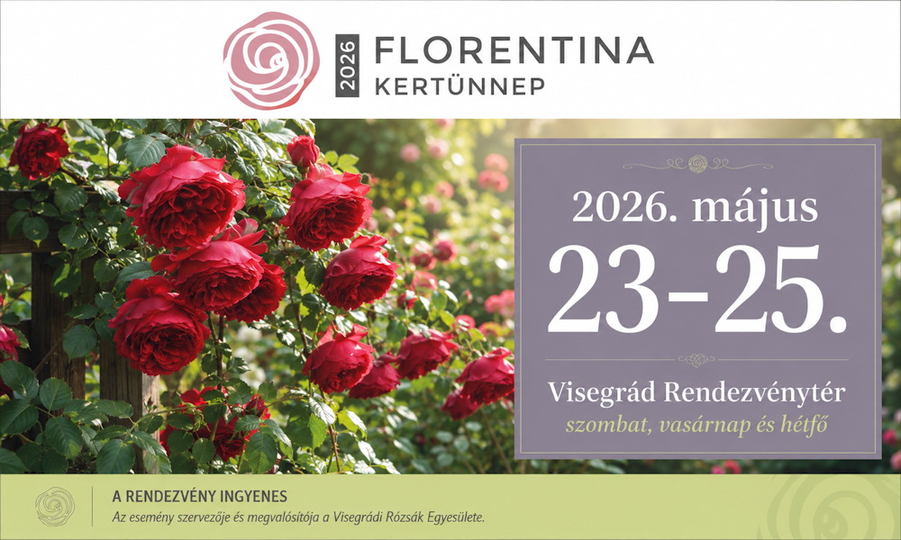 Rózsák, zene és virágos ünnepi menet – a Florentina Kertünnep vár Visegrádon a pünkösdi hétvégén