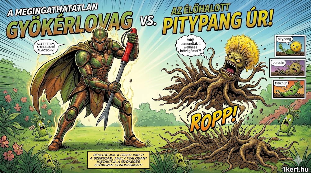 FELCO 442 kézi gyomkiszedő: végre egy szerszám, amellyel nem csak megsértjük a gyomot, hanem tényleg kiszedjük