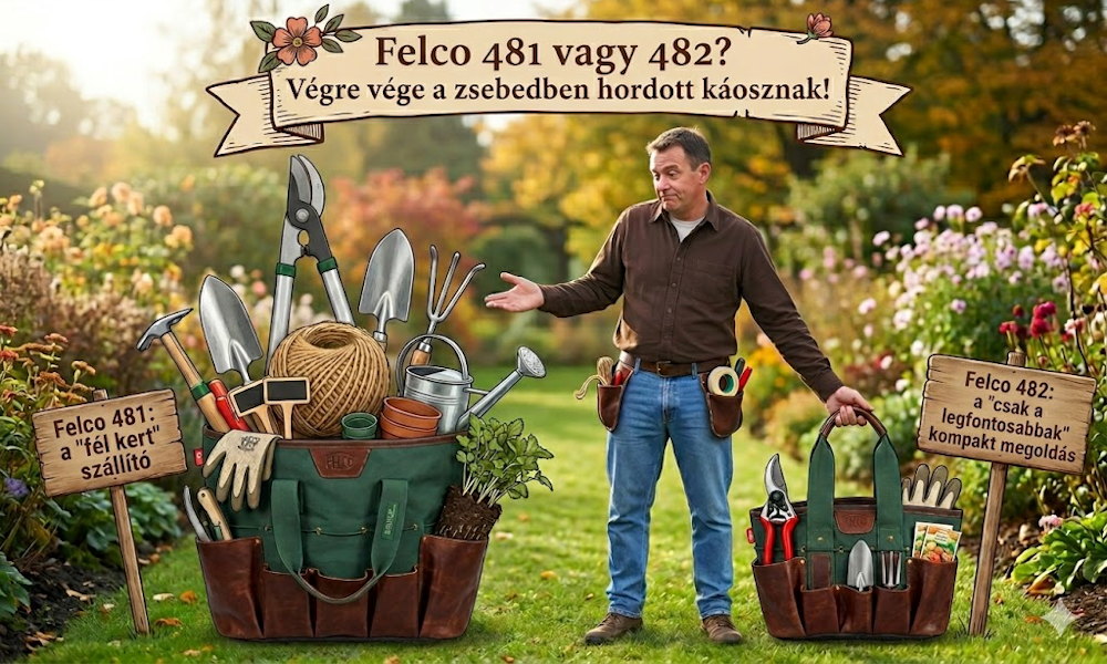 FELCO 481 vagy FELCO 482? Kerti táska azoknak, akik már nem a zsebükben hordják a fél kertet