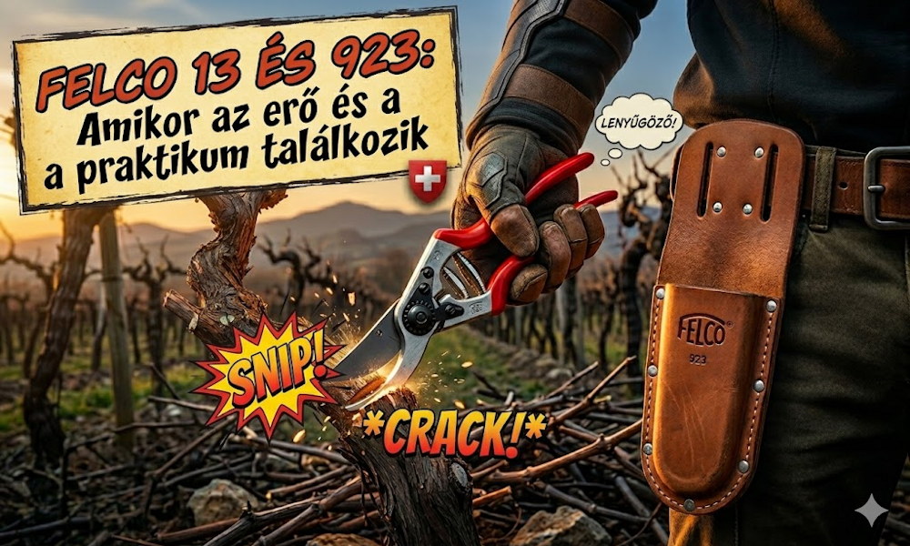 FELCO 13 + FELCO 923 extra csomag: amikor a metszőolló erős, a tok pedig végre nem csak díszlet
