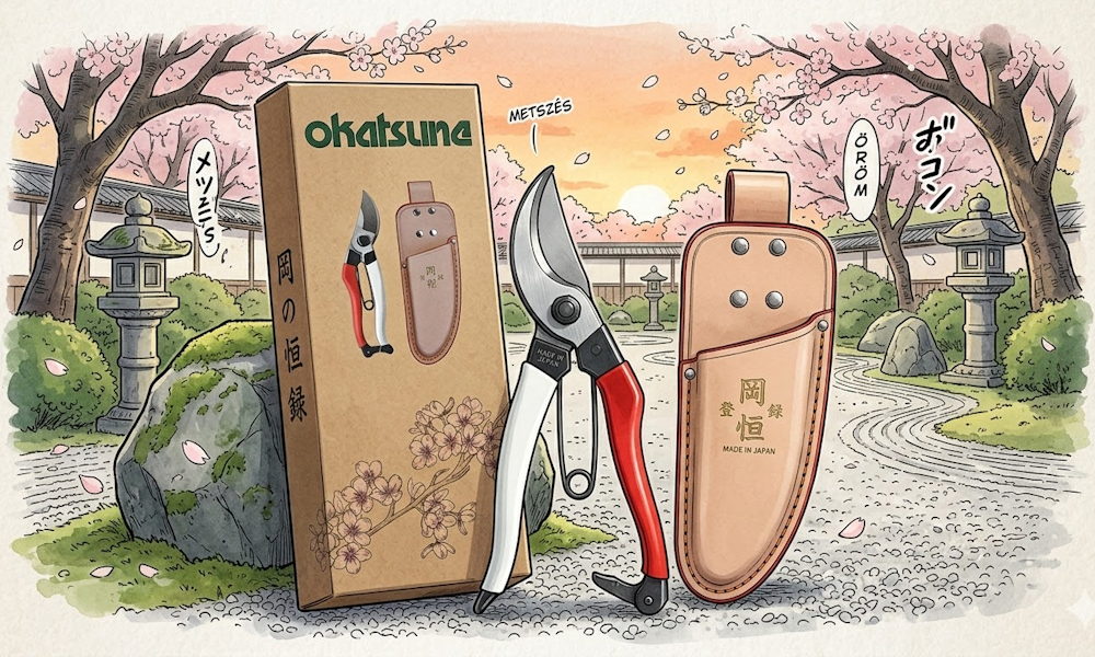 Okatsune ajándék szett díszdobozban: az a kertészeti ajándék, ami nem a polcon szép, hanem használat közben