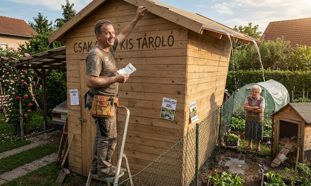 Kerti tároló, pergola, fóliasátor: mikor lesz a barkácsötletből engedélyköteles ügy?