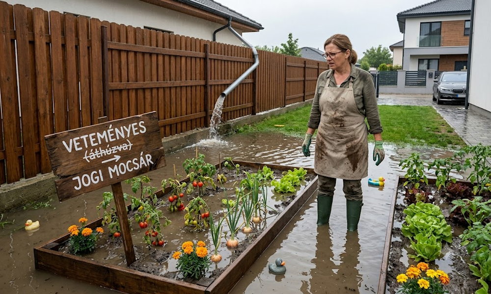 A szomszéd esővize a te kertedben landol? Így lesz a veteményesből jogi mocsár