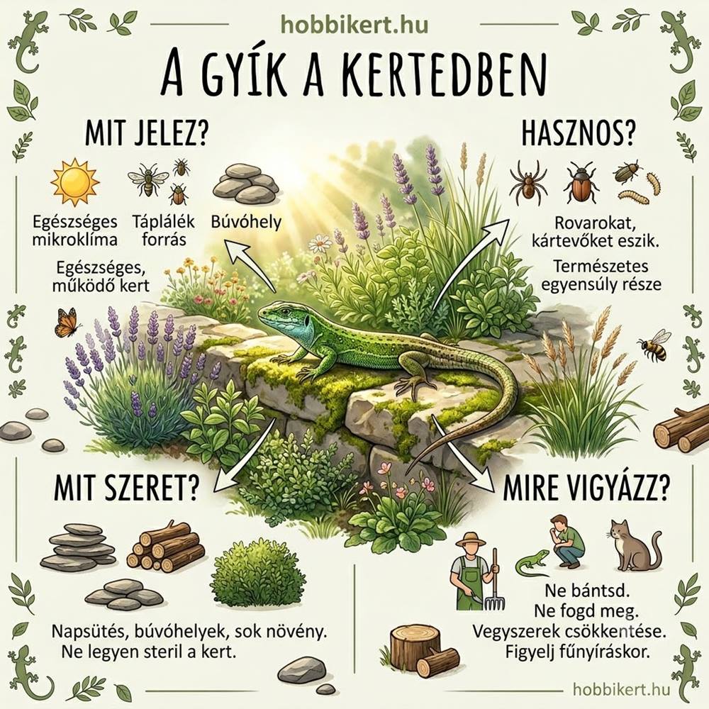 A gyík a kertben
