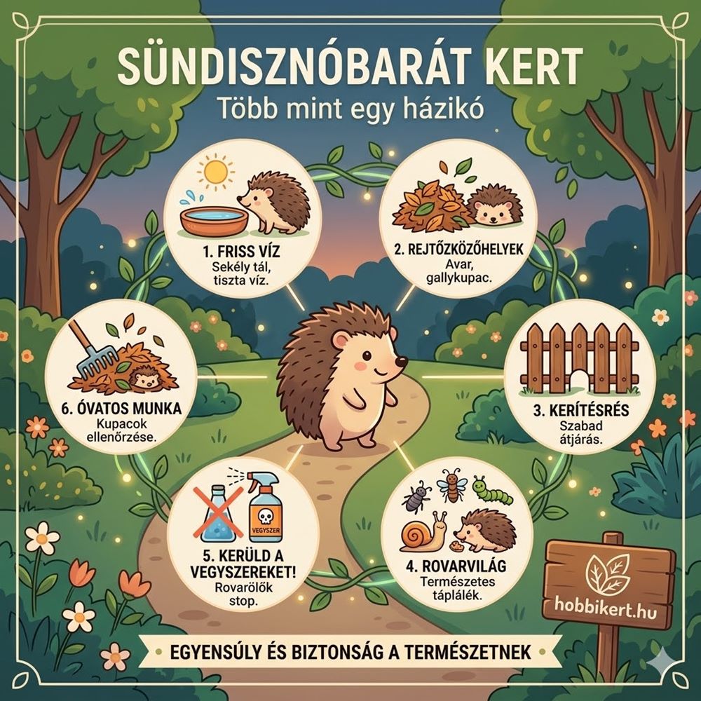 Hogyan legyen a kert sündisznóbarát