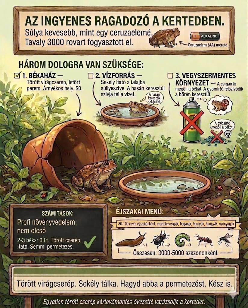 Leghasznosabb kerti szövetséges a varangy