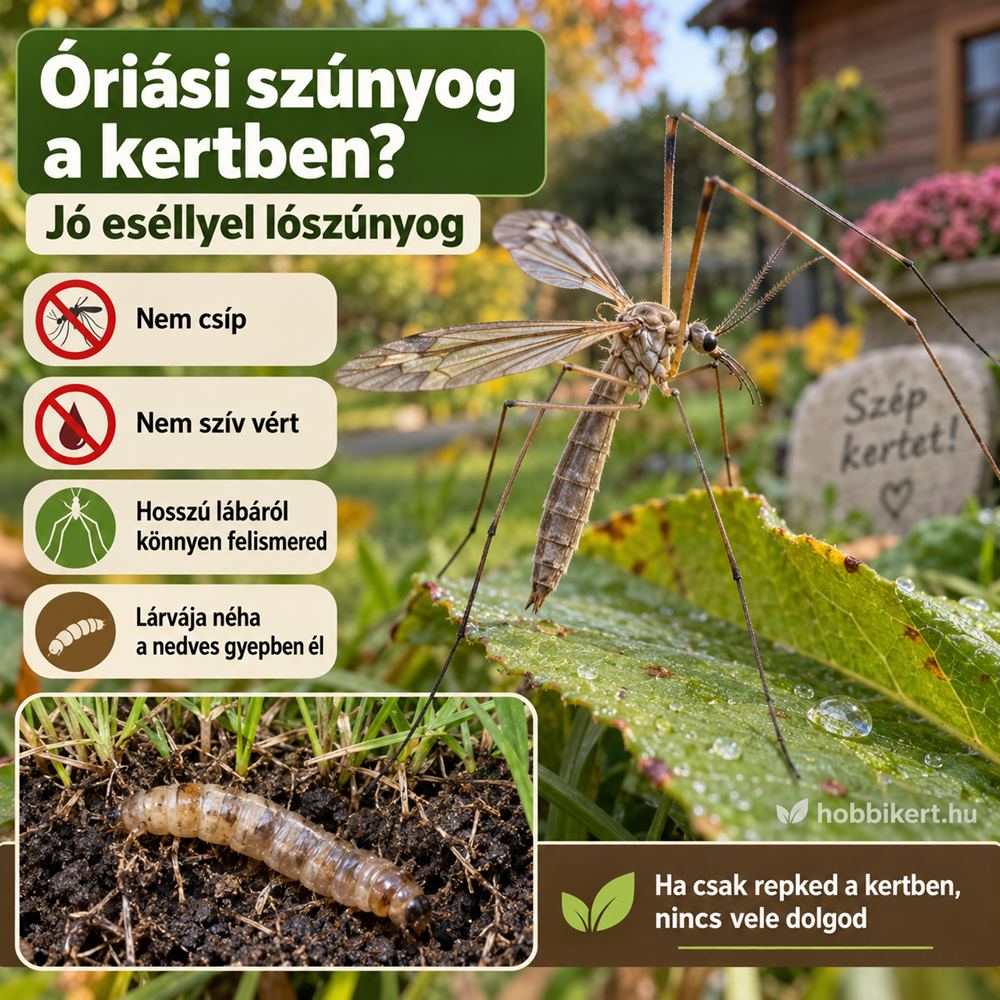„Óriási szúnyog” repked a kertben?