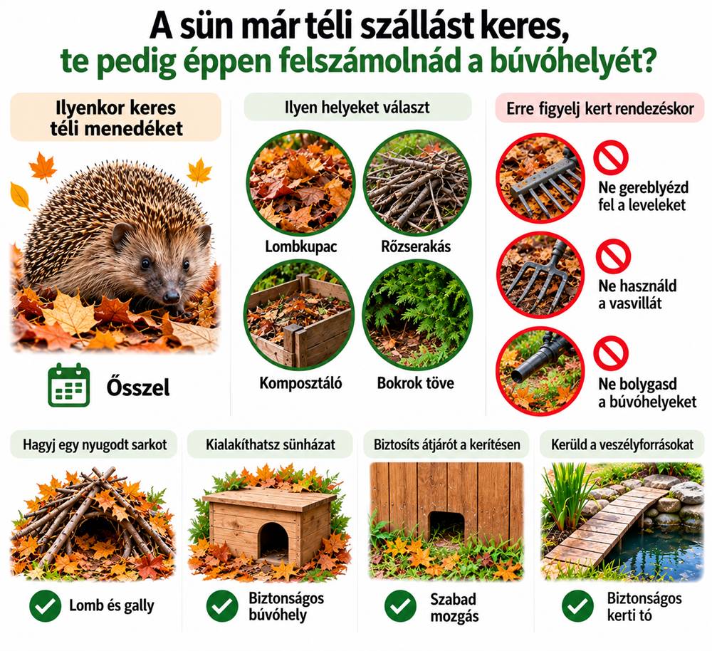 A sün már téli szállást keres
