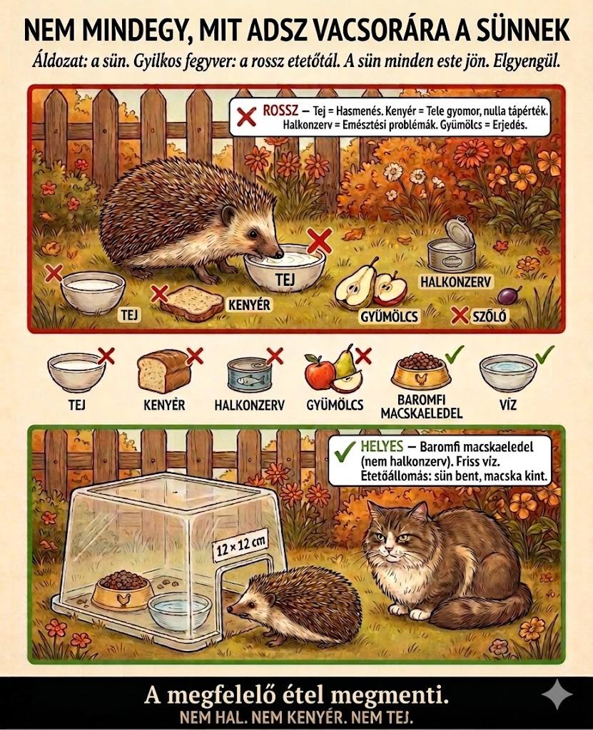 Tejet tettél ki a sünnek?