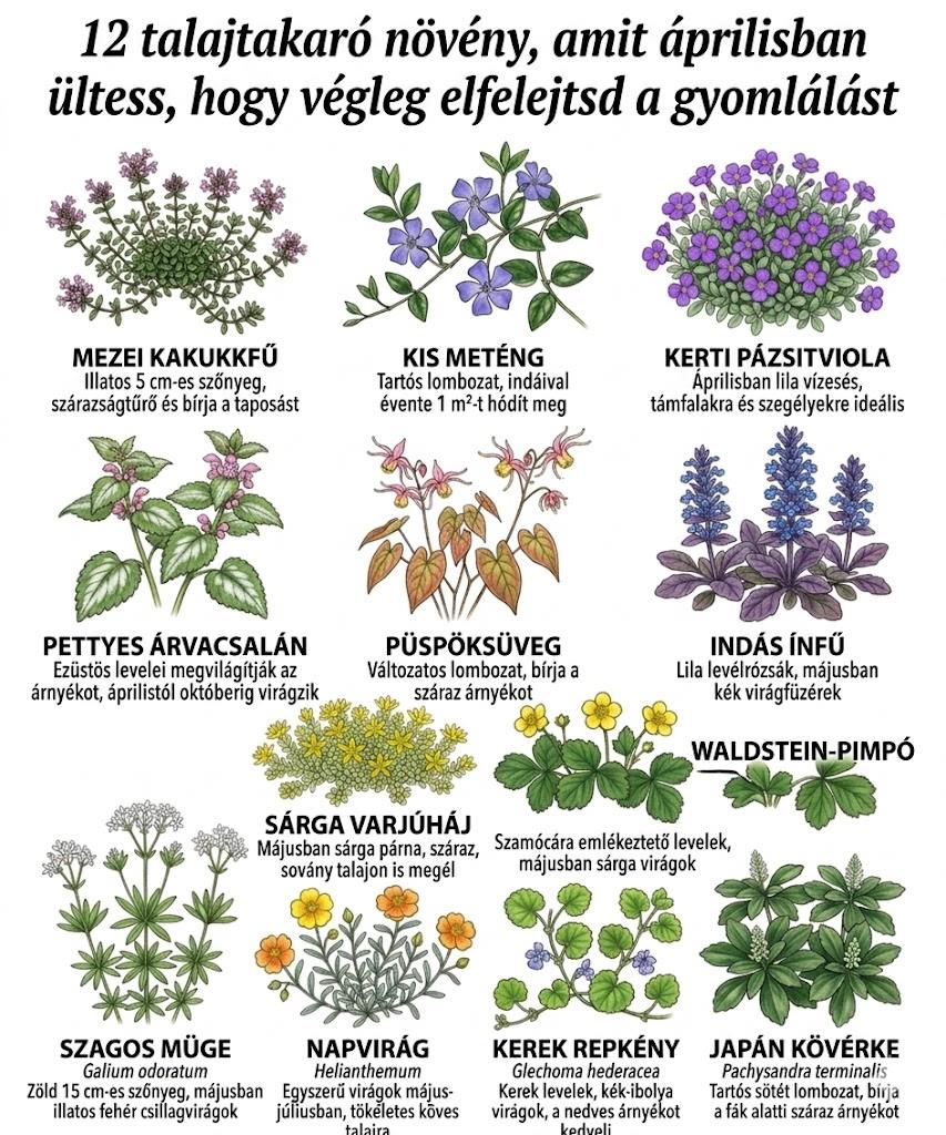12 talajtakaró növény, amit áprilisban ültess