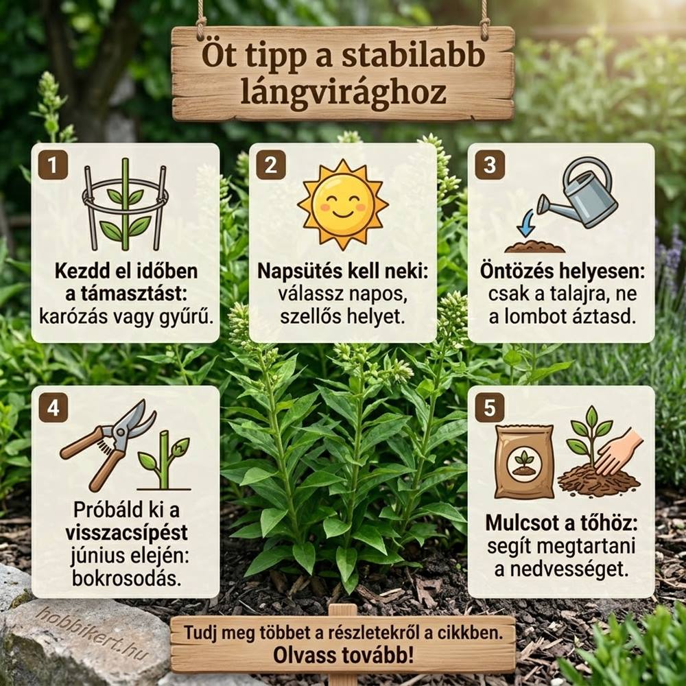 5 tipp a stabilabb bugás lángvirághoz