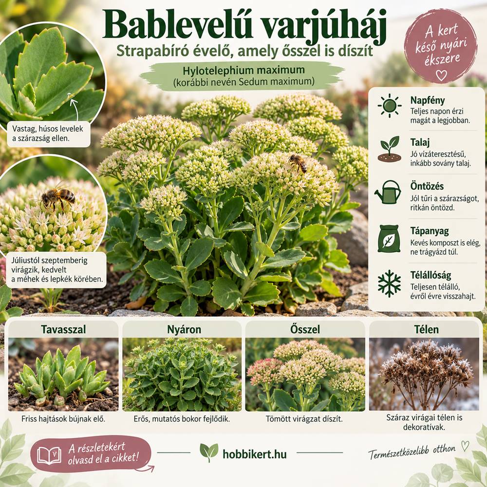 Bablevelű varjúháj