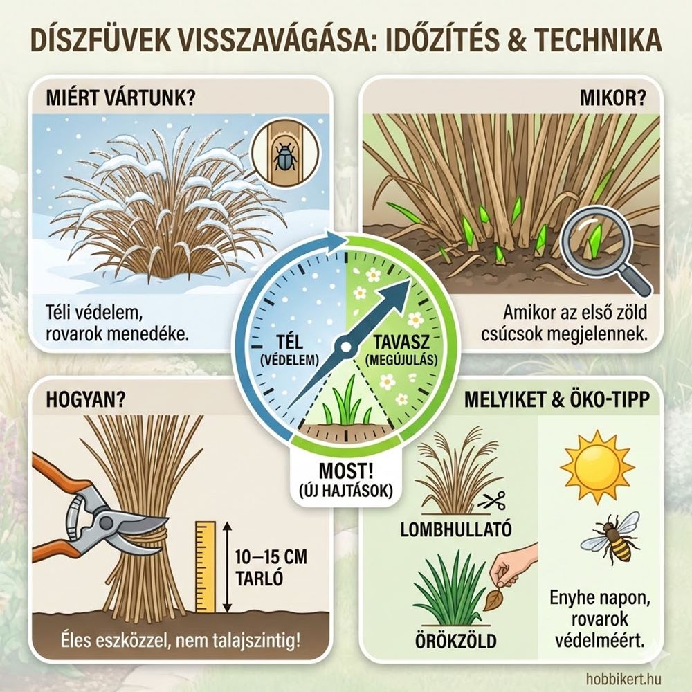 Díszfüvek visszavágása