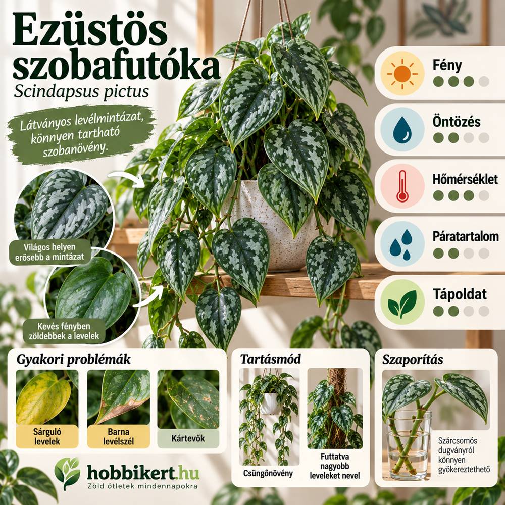 Ezüstös szobafutóka