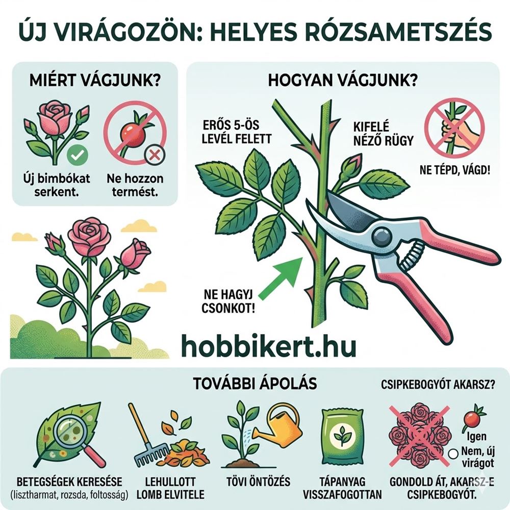 Helyes rózsametszés