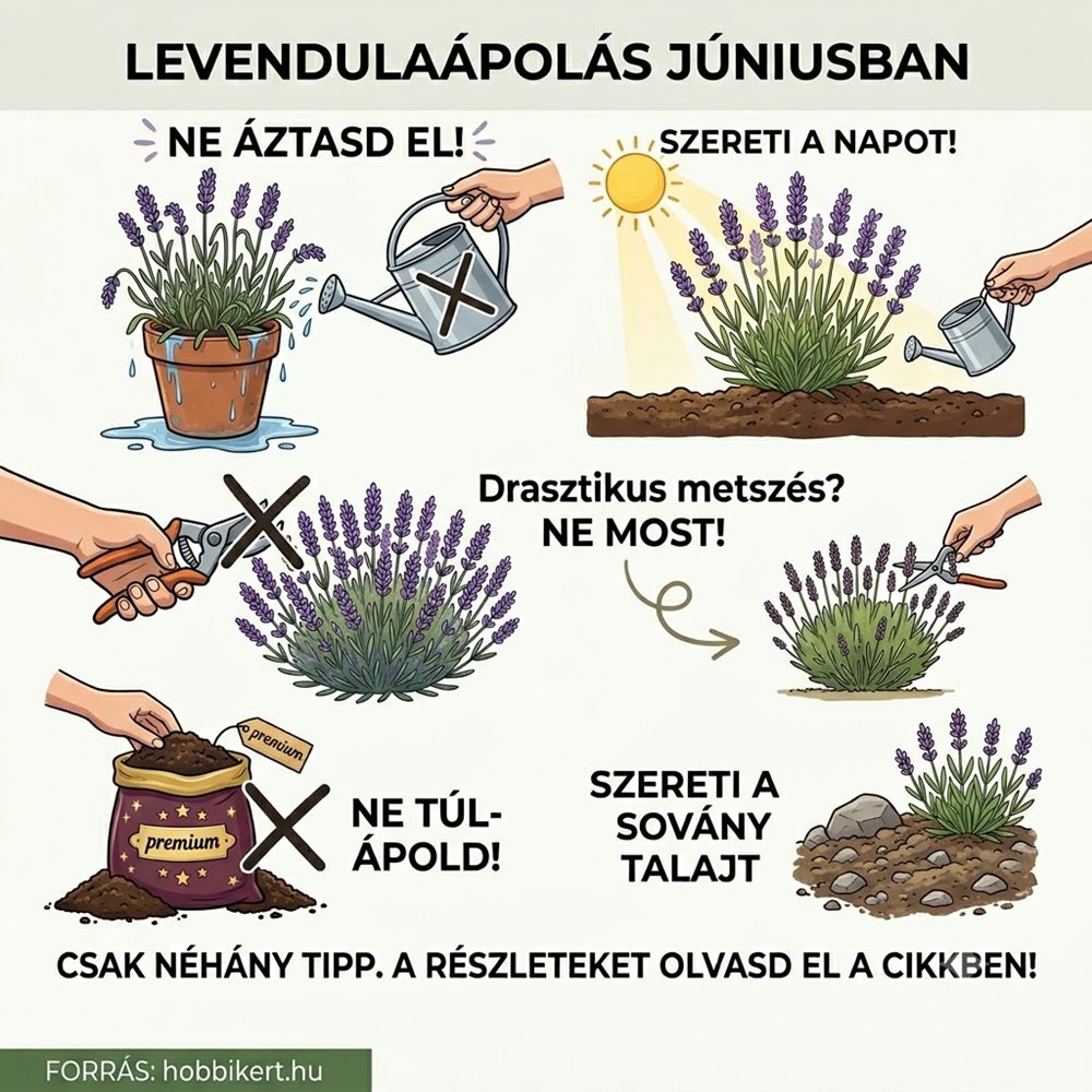 Levendulaápolás júniusban