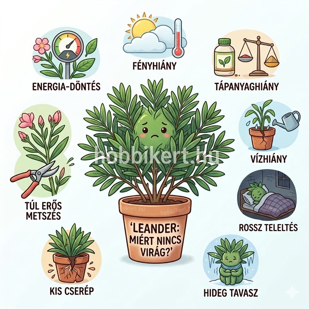 Miért nem virágzik a leander?