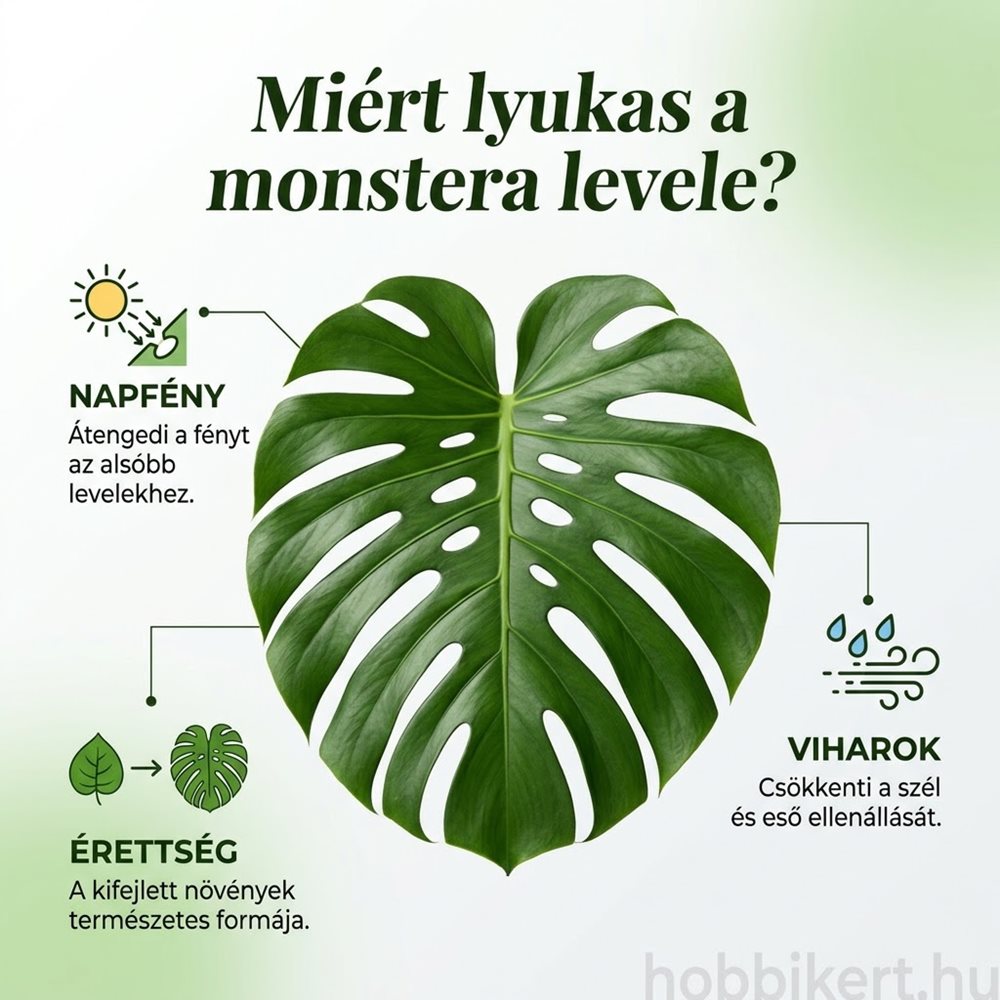 Miért vannak lyukak a monstera levelén?