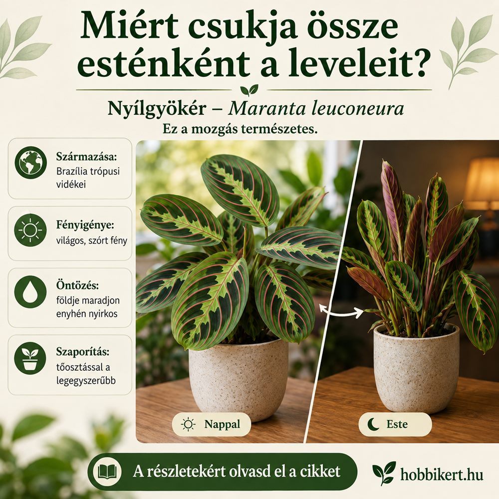Miért csukja össze esténként a leveleit a nyílgyökér?