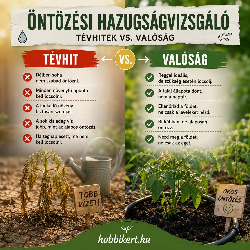 Öntözés tévhitek