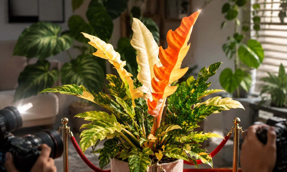 Philodendron ‘Ring of Fire’: lassan nő, drámaian öltözik, és minden új levele külön bemutató